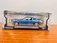 GreenLight 1968 Ford Mustang GT Fastback Blue 1/18 Model Car