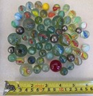 Vintage Glass Marbles Job Lot 500g Mixed Colours Various Sizes -15