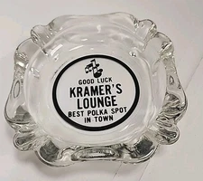 Vintage 1960’s (Frankie) Kramer's Lounge Ashtray ~ Best Polka Spot Cleveland, OH