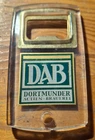 DAB beer - original stainless steel bottle opener - trinket - 1970*