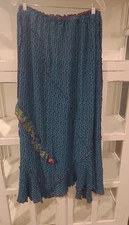 Colorful French Dressing Womens Popcorn Lace Artsy Unique Skirt