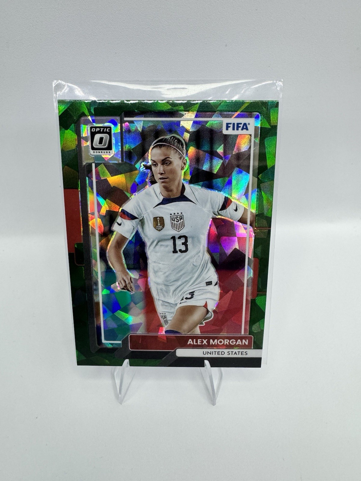 2022-23 Panini Donruss Optic Green Ice Prizm Alex Morgan #124