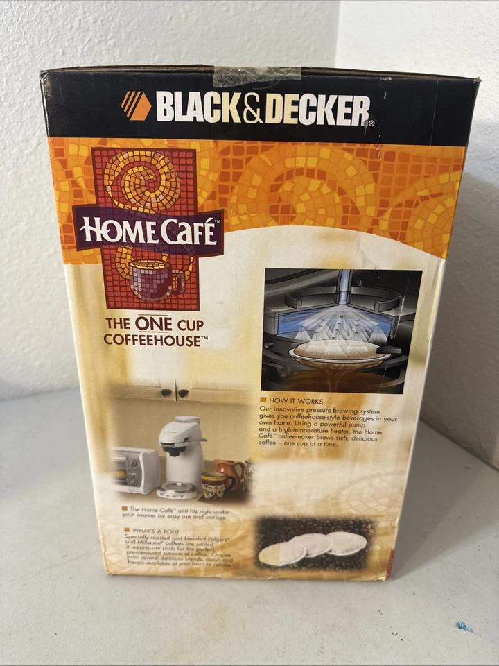 Black And Decker Home Cafe The One Cup Coffeehouse New Sealed Box - Image 4 of 4