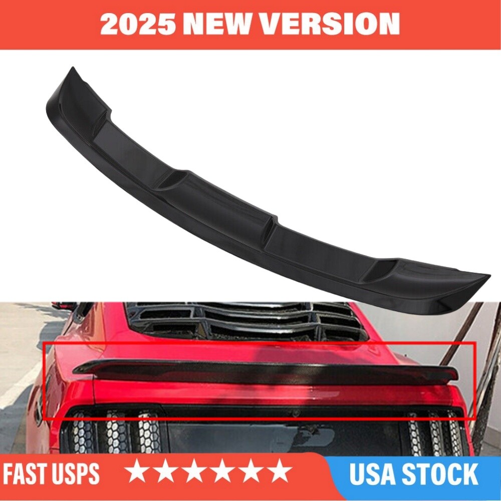 2015-2023 Ford Mustang GT500 Style Gloss Black Rear Spoiler Wing Deck Lid