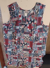 NEW Anthony Richards Nautical Patriotic House Dress 2X Muumuu Boating