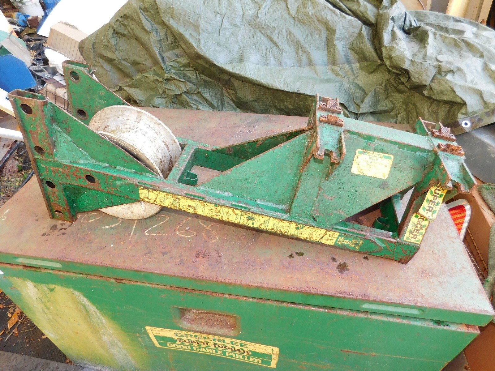 Greenlee Super Tugger Cable Puller 960 Hydraulic Pump 6049 Adaptor