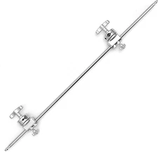 42 Inch C Stand Boom Arm, Extension Grip Boom Arm with 2 Pieces Swivel Grip Head