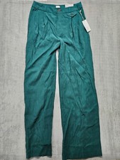 A New Day Women's High-Rise Relaxed Fit Wide Leg Trousers Size 4 Green