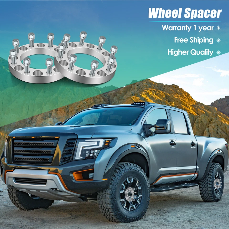 4 piezas espaciadores de rueda 1" 8x170 14x2 para Ford F-250 F-350 Super Duty Ford Excursion Foto 2 de 4
