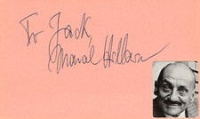 Marcel Hillaire Signed Auto 3x5 Index Card Twilight Zone