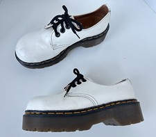 Vintage 90s Y2K Dr. Martens Distress Chunky Platform Steel Toe Shoes England UK6
