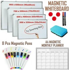 8 farbige magnetische Whiteboard Marker Stifte & Kühlschrankmagnet Kalender Whiteboard