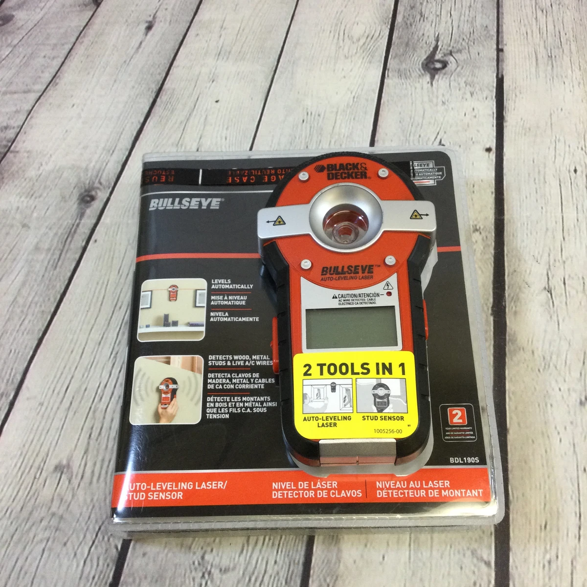 Black & Decker Bullseye Lazer Level, Stud & Cable Finder