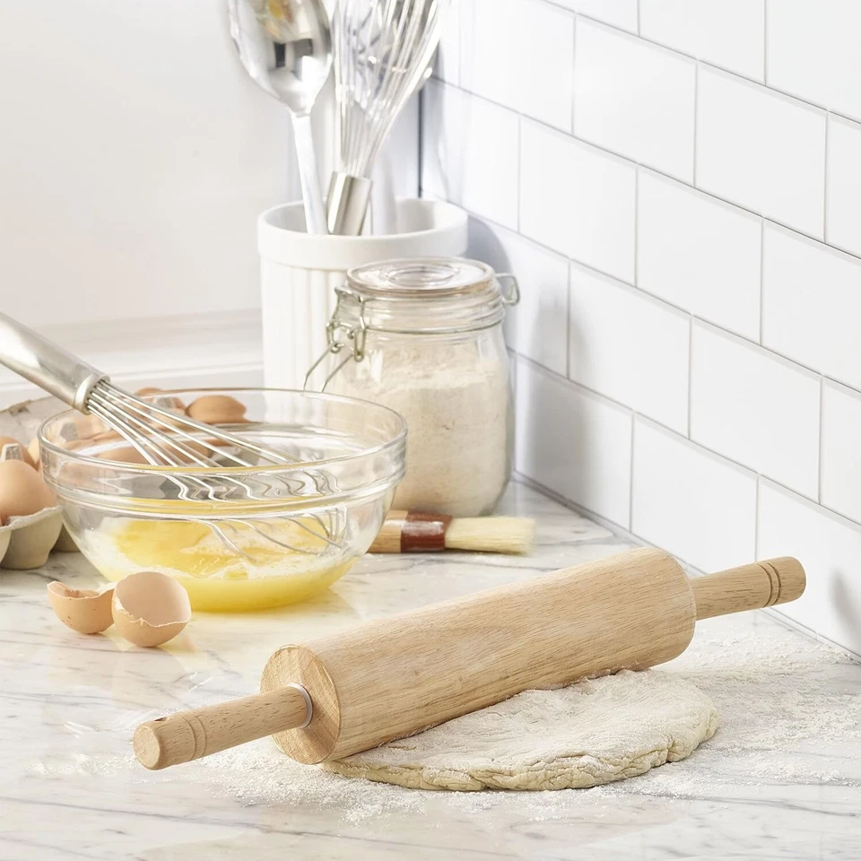 Classic Wood Rolling Pin, 17.75-Inch, Natural - Image 2 of 2