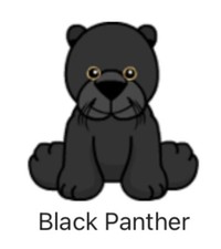 Webkinz Classic Black Panther Adoption Code Only RETIRED 