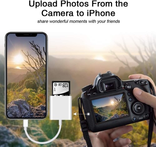 Le lecteur de carte mémoire prend en charge la visionneuse de caméra de piste pour iPhone iPad - Photo 5/6
