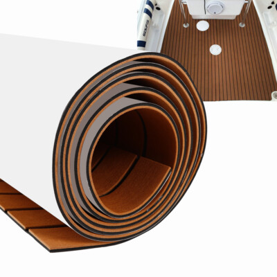 106*35'' Yacht RV Boat Flooring Decking Sheet Pad EVA Foam Faux Teak Marine Mat
