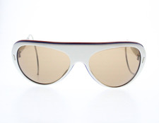 VINTAGE UVEX SKI MOUNTAIN WHITE/BLUE/RED MOUNTAINEERING SUNGLASSES WIRE WRAP