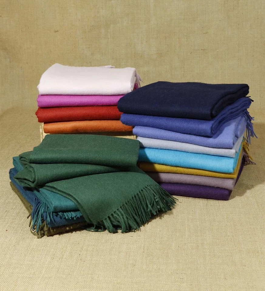 100% Baby Alpaca Wool Blanket Throw for Bed Couch Sofa Soft Warm Peru 72" x 52" - Image 4 of 4