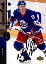 Darryl Shannon Signed Auto 1994-95 Upper Deck card Winnipeg Jets