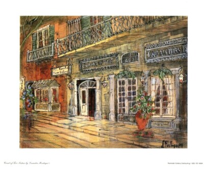 ''Court Of Two Sisters'' New Orleans LA by Lucretia Restrepo 10 x 12 