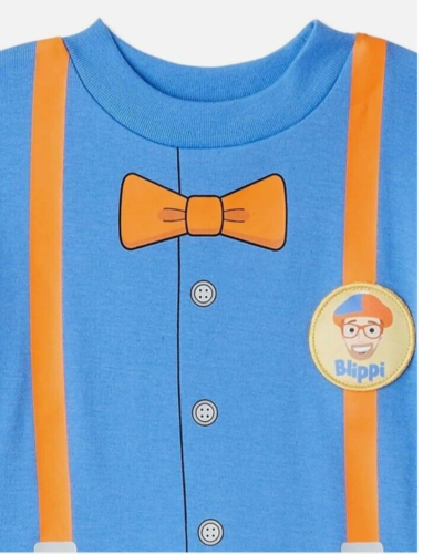 Blippi LANGARM Pyjama Set & Mütze Junge Mädchen Kleinkind 2T Kostüm Set Neu mit Etikett - Bild 2 von 2