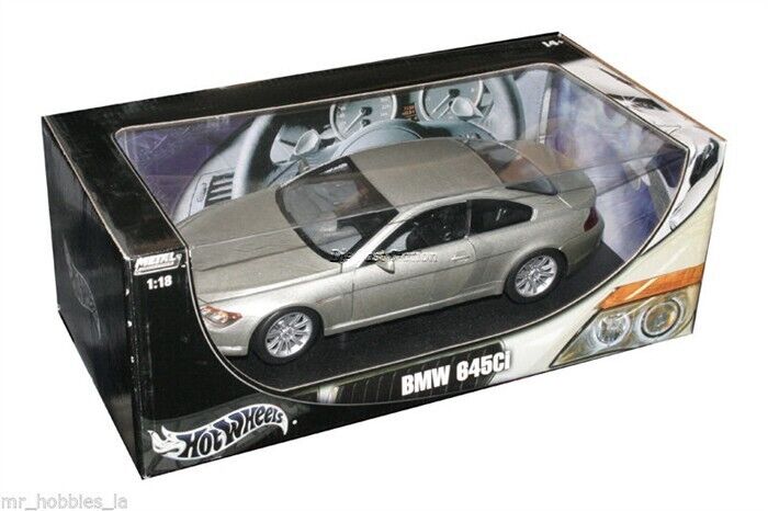BMW 645Ci SILVER GOLD 1/18 DIE CAST MODEL BY HOT WHEELS BMW 645Ci SILVER GOLD 1/18 DIE CAST MODEL BY HOT WHEELS