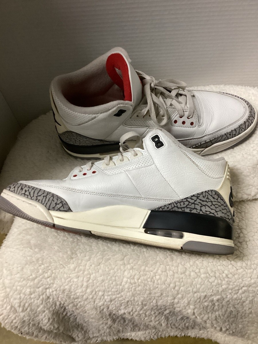 Size 13 - Jordan 3 Retro Mid White Cement Reimagined | eBay