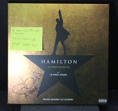 Hamilton Original Broadway Cast Recording 4LP Box Leslie Odom