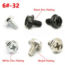 Computer PC Case Motherboard Mounting Hard Drive Screw 6-32 6/8/12mm