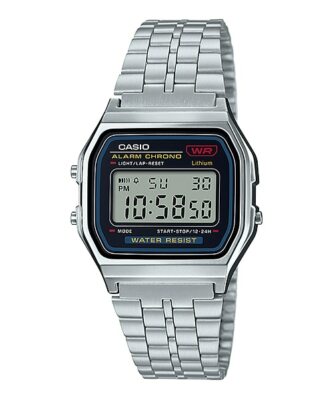 A159WA-N1D Vintage Casio Sliver Digital Watch A159 Made in A159WA-N1D Vintage Casio Sliver Digital Watch A159 Made in
