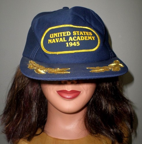 NAVY broken snapback cap Naval Academy 
