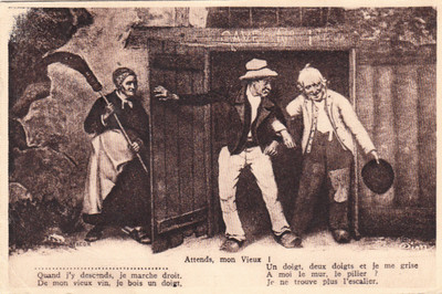 SCENES ET TYPES DE BOURGOGNE chanson attends mon vieux écrite 1954