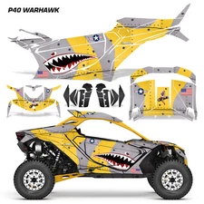 UTV Graphics Decals Stickers for Can-Am Maverick R 2DR 2024-25 WARHAWK Y