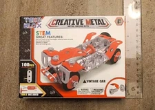 Tex Blox Stem Creative Metal Racing Car Kit 62 Pieces