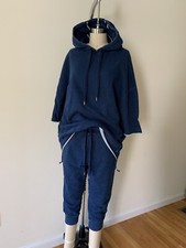 Indigo Sweatsuit With Hood