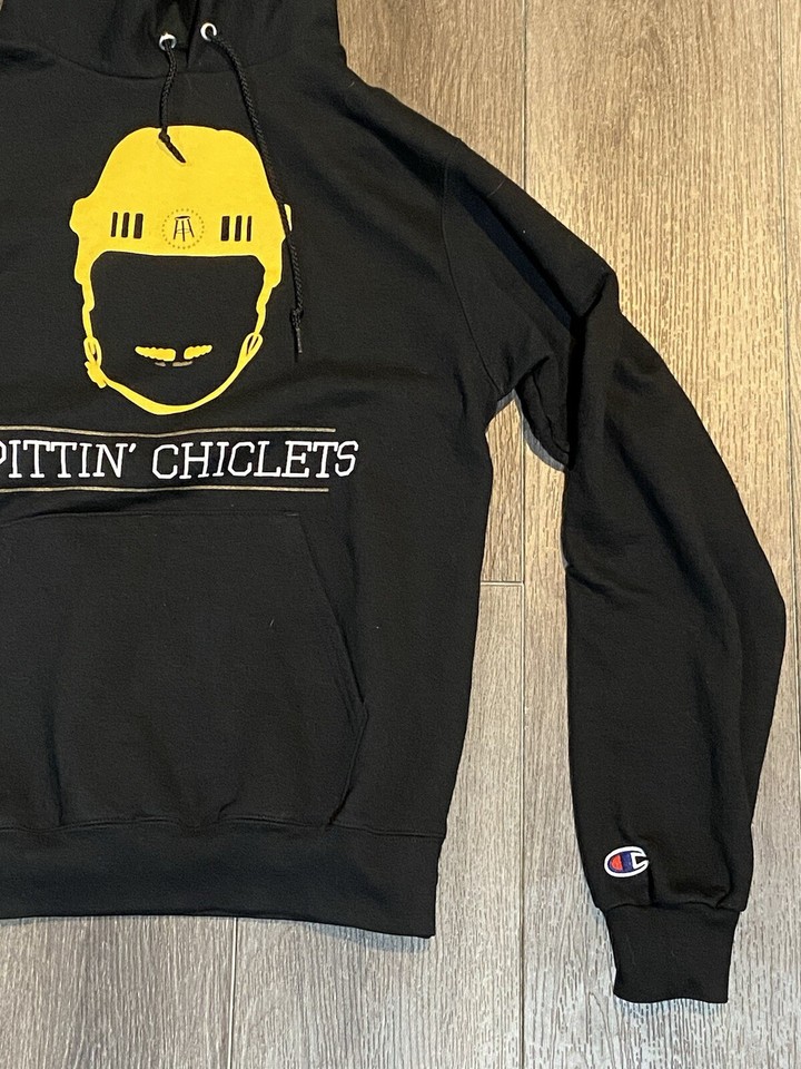 Barstool Sports Sweatshirt Mens S Black Spittin' Chiclets Hoodie Hockey