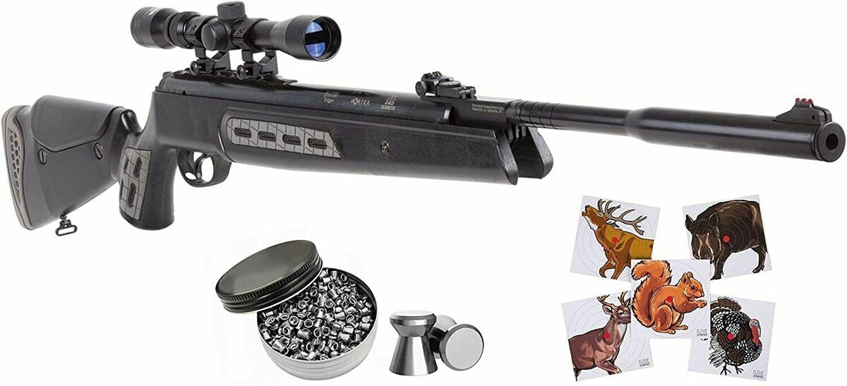 Hatsan MOD 125 Sniper Camo Vortex QE .22 Caliber Air Rifle with Pellets  Bundle