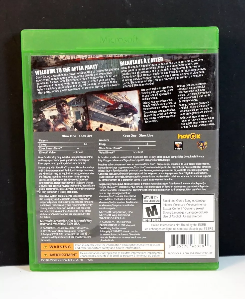 Dead Rising, Capcom Entertainment, Xbox One, [Physical Edition], 55016