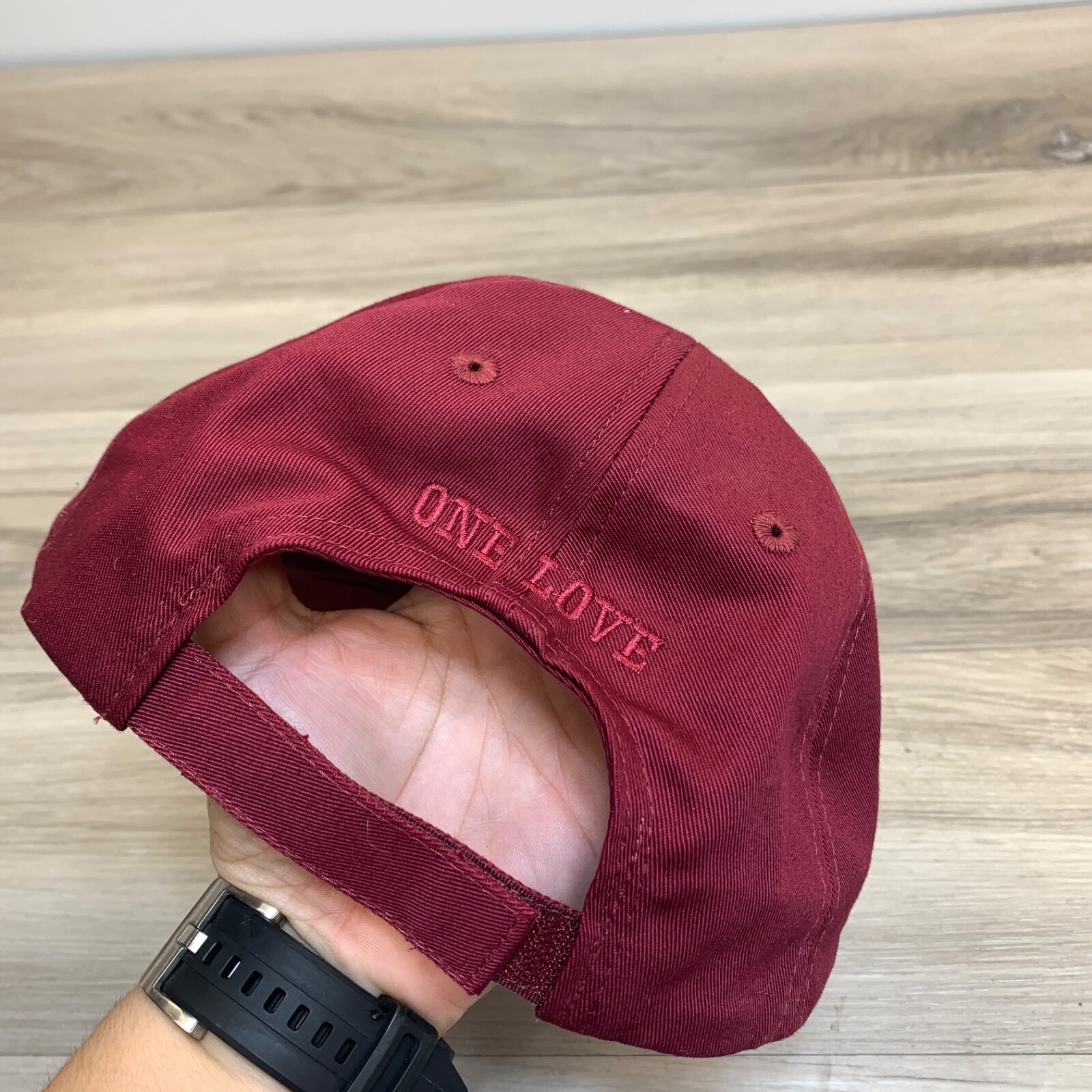 Raising Cane's Chicken Fingers Employee Hat Cap Red One Love Adjustable