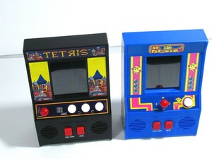 handheld pacman game with joystick