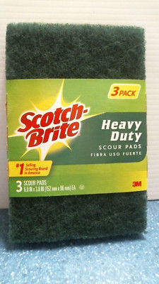 Scotch-Brite Heavy Duty Scour Pads  3 pk  (50218)  FS