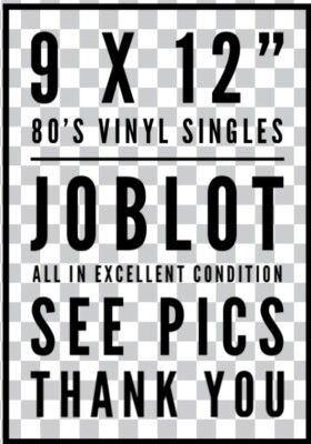 9 x 12'' Vinyl 12'' Singles Bundle, Job Lot. All In Good Condition + 80s Lot 2
