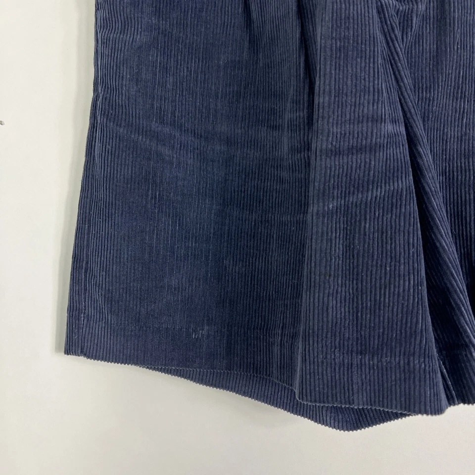 Vintage Palmetto's Loafers Shorts Women's Size 11 Corduroy Culotte Navy Blue VTG - Image 3 of 4