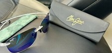 New Maui Jim Hikina B445-05CM Crystal Matte Frame / Blue Hawaii Polarized Lenses