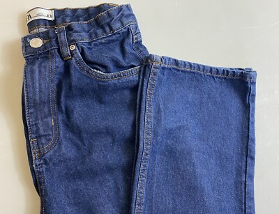 Zara Mom Fit Denim Jeans Women's Size 28 length 27 Blue High Waist