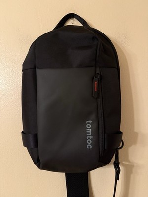 tomtoc 5L Compact Sling Backpack Black