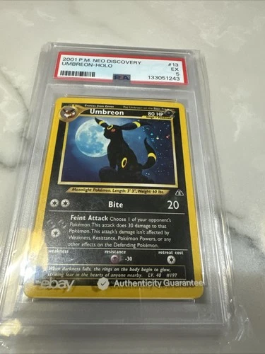 2001 P.M NEO DISCOVERY UMBREON HOLO PSA 5