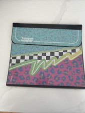 Vintage Mead Trapper Keeper 3 Ring Binder 90  s Retro With Clipboard