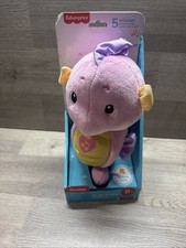 Infant NIB Fisher-Price Soothe 'N Glow Seahorse Pink Baby Musical Toy Entertain